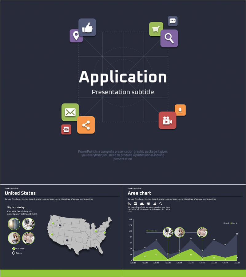어플리케이션 애니메이션 프레젠테이션 템플릿 – 동적 효과로 시선을 사로잡는 디자인