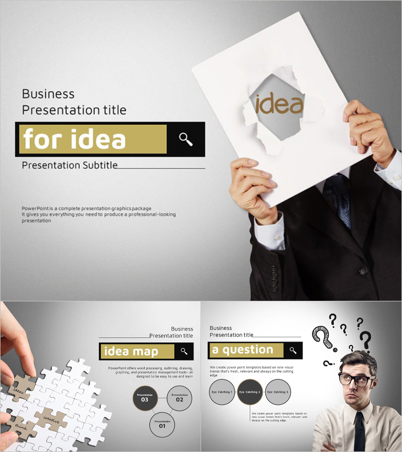 문제 해결 ZEN 프레젠테이션 템플릿 – 솔루션을 제시하는 감성 디자인