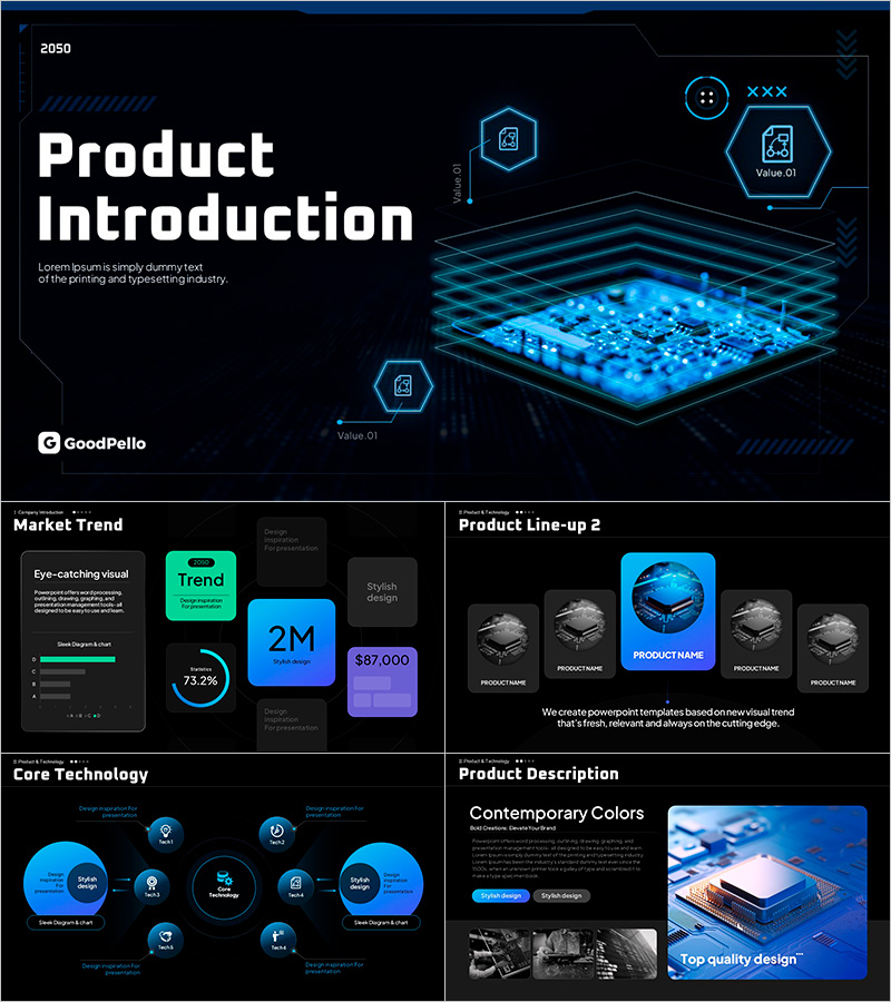 Advanced Semiconductor Business Solution PPT Template – Stylish Design