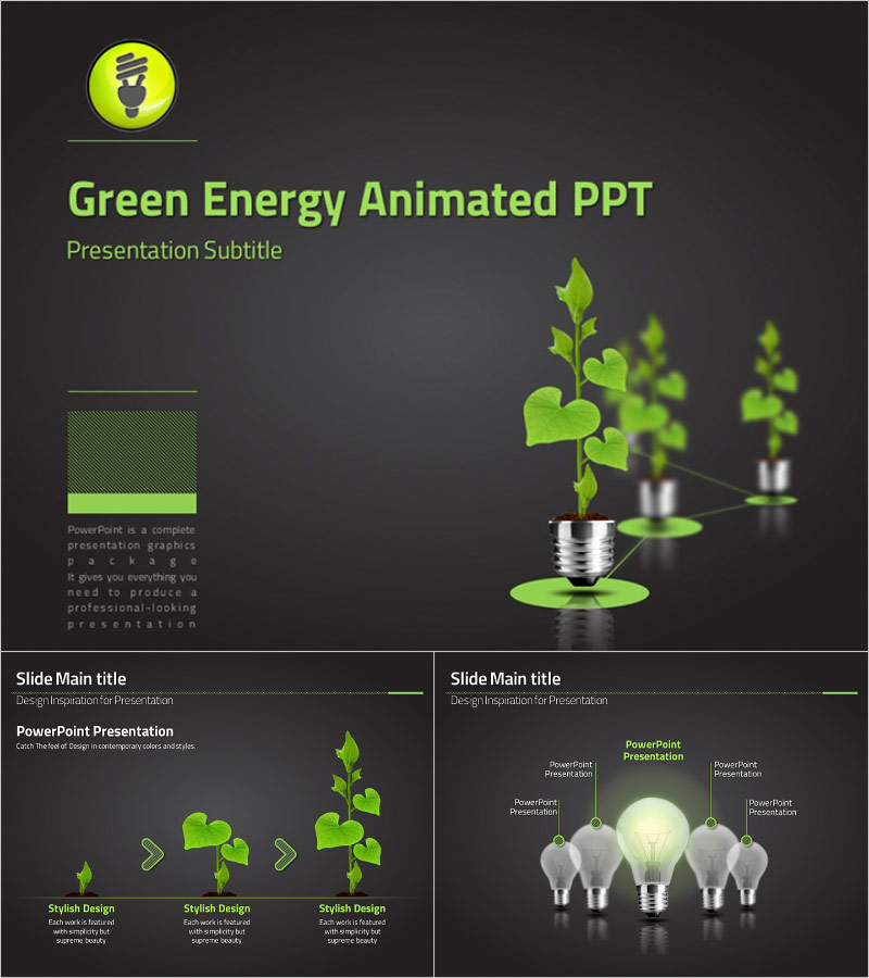 Green Energy Animated PPT – Visual Expression for a Sustainable Future