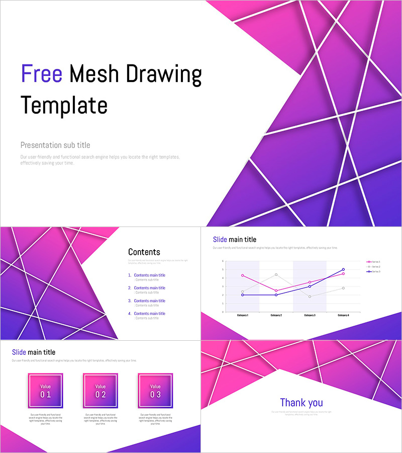 Premium Quality Free Mesh Drawing Template