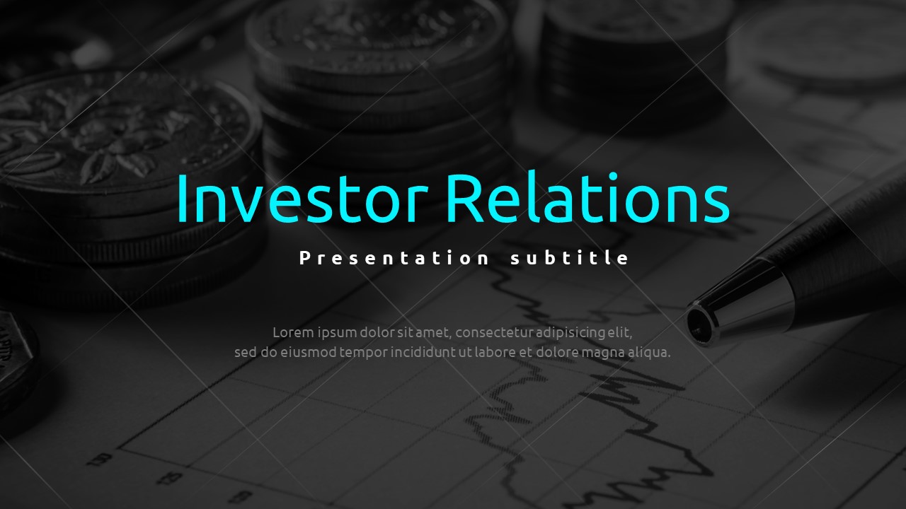 Simple IR Presentation Template – Teal Color and Efficient Layout