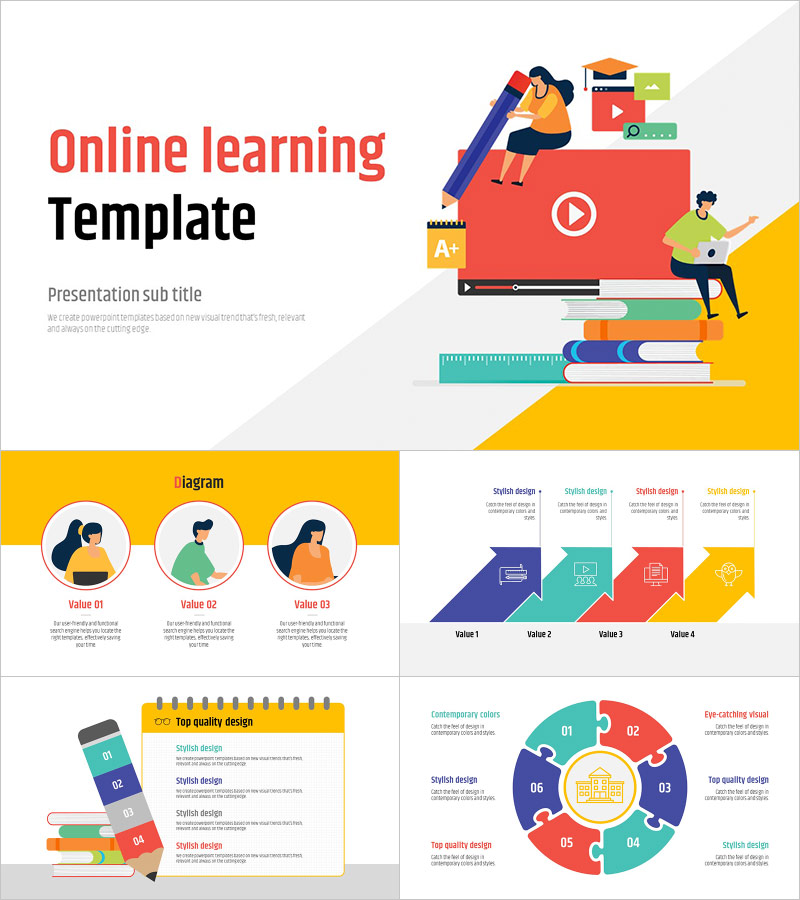 온라인 수업 애니메이션 템플릿 – 동적 시각 효과로 몰입감을 높이다