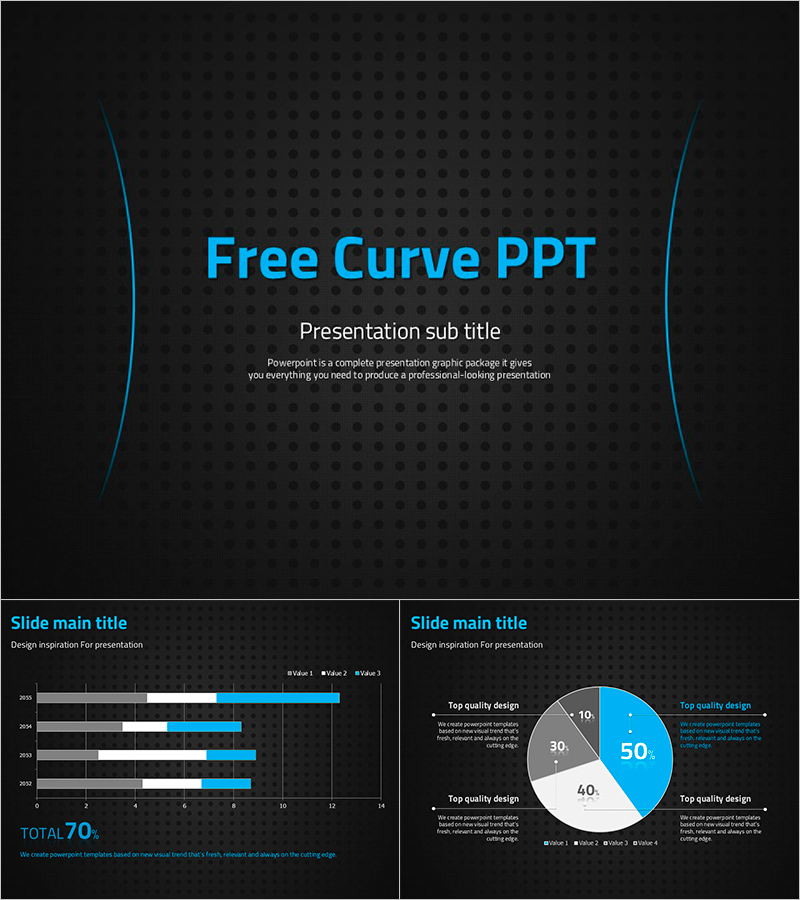어두운 커브 무료 템플릿