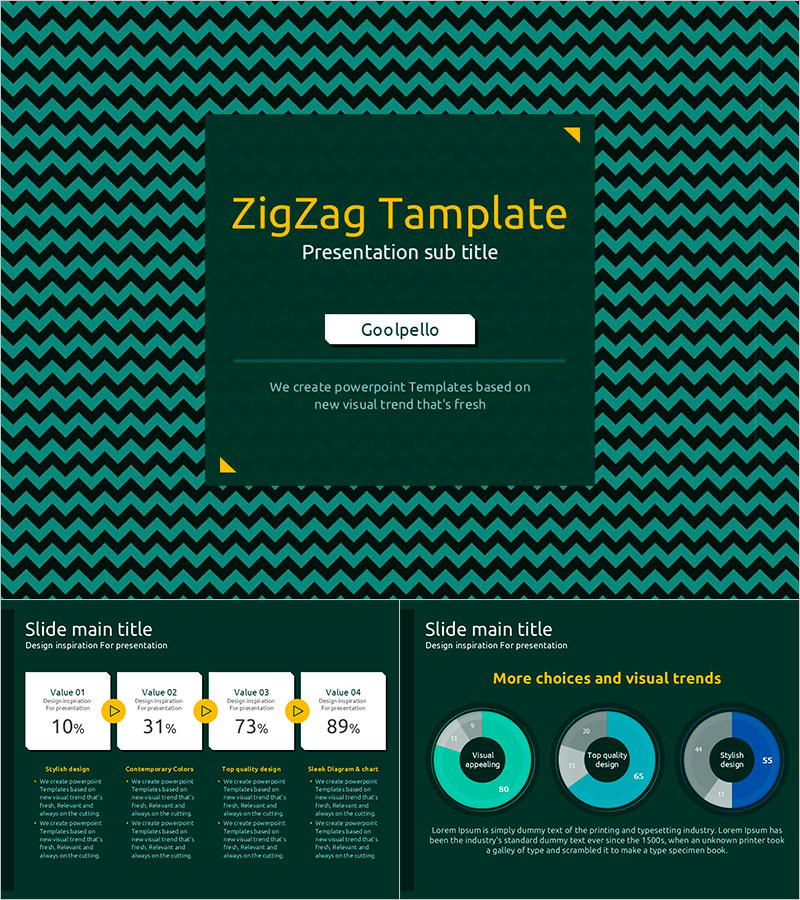 색다른 매력을 가진 무료 지그재그 템플릿