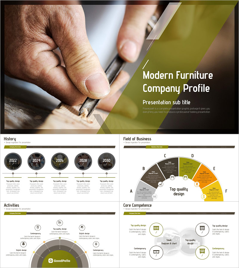 Modern Furniture PPT Template – Stylish and Elegant Design