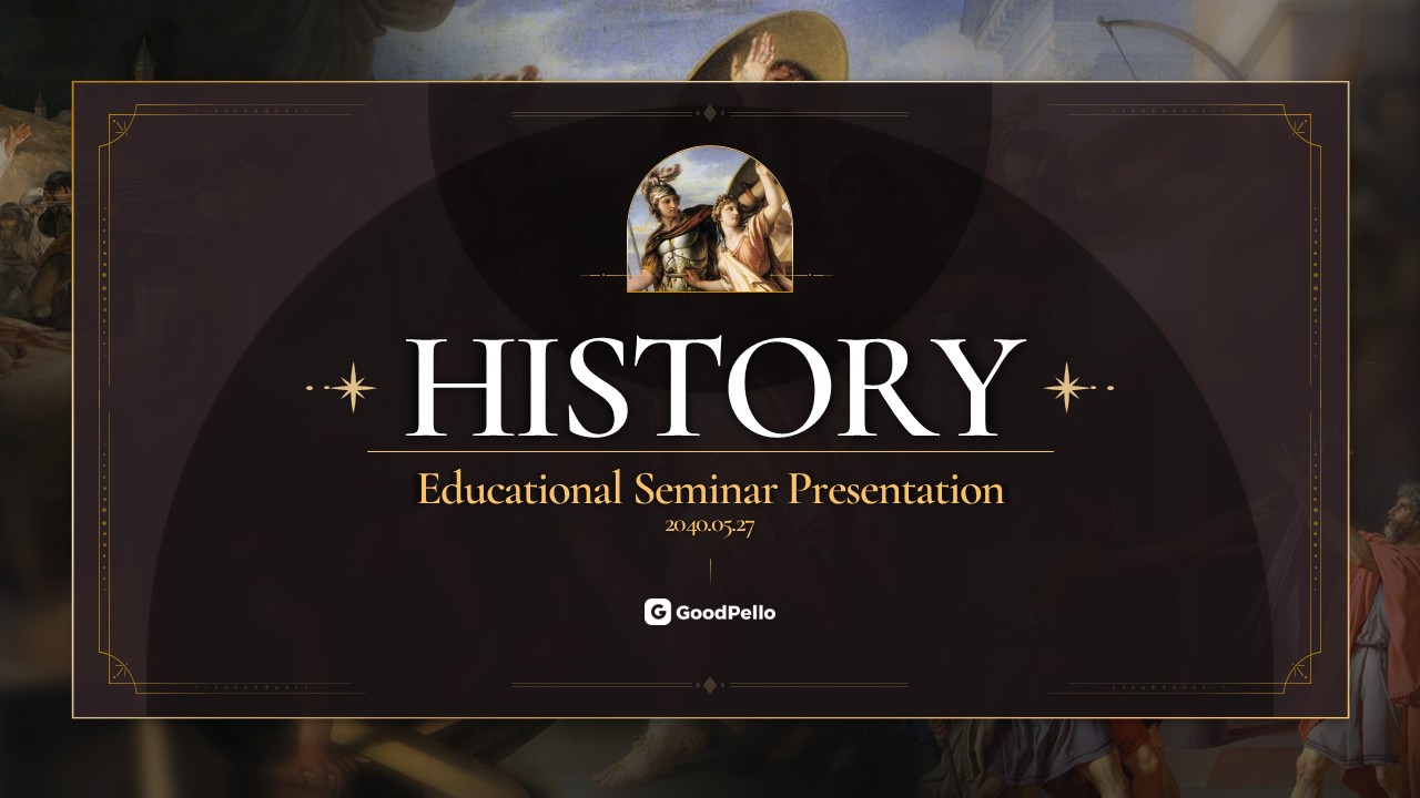 무빙형 역사 교육 PPT 템플릿 – 역사적인 메시지를 시각적으로 전달하는 슬라이드