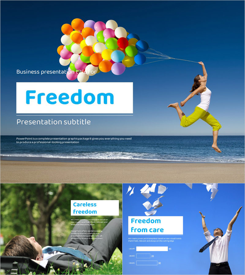 자유 테마 피피티 - 가능성과 여유를 담은 슬라이드 디자인