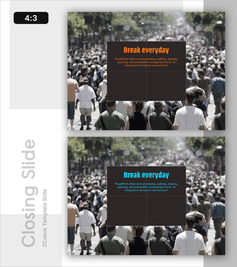 일상 템플릿 엔딩 표지 – 새로운 시작