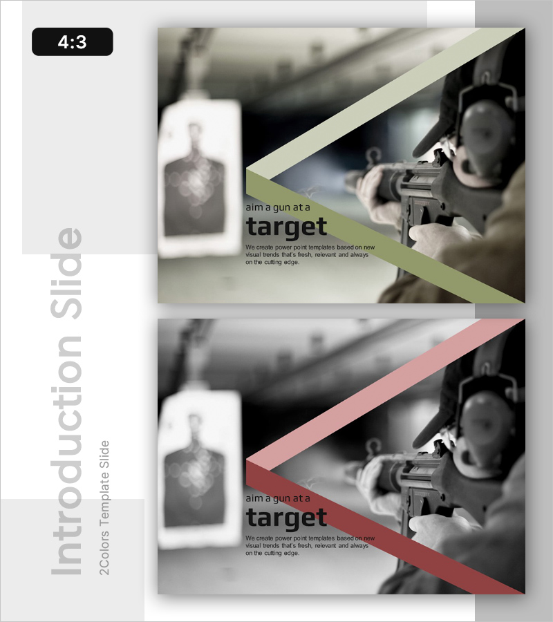 타겟에 총을 겨누다 – 인트로 슬라이드