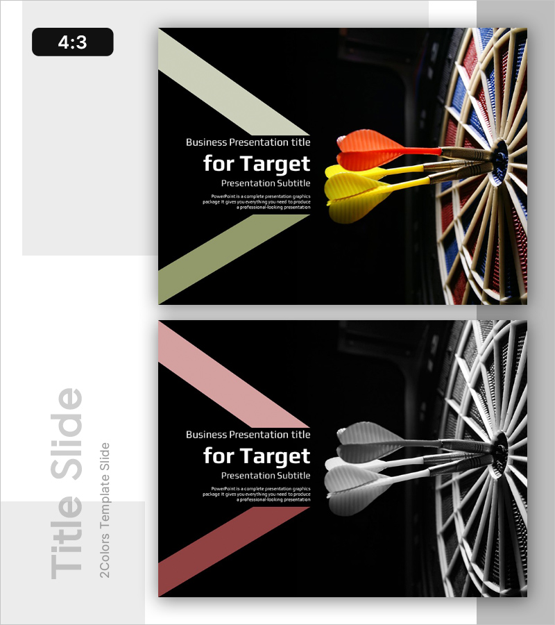 타겟 템플릿 표지 – 비즈니스 발표의 시작
