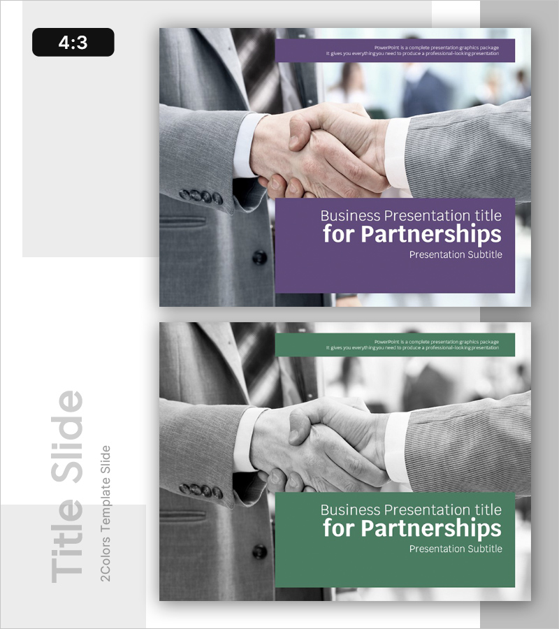 파트너십 템플릿 표지 - 협력의 시작