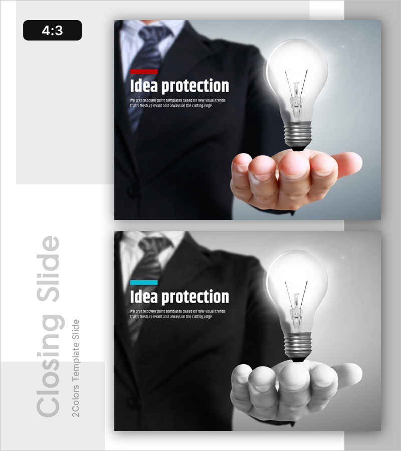 생각이 빛나는 시간 템플릿 – 창의적인 엔딩 표지