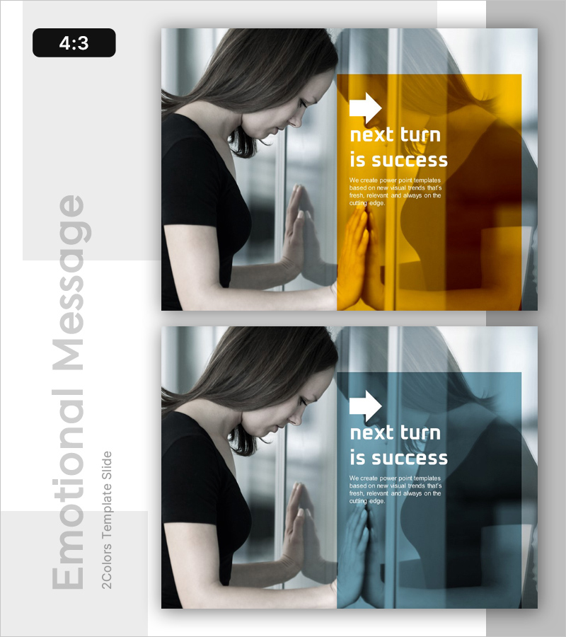 좌절 후 성공을 기원하는 슬라이드