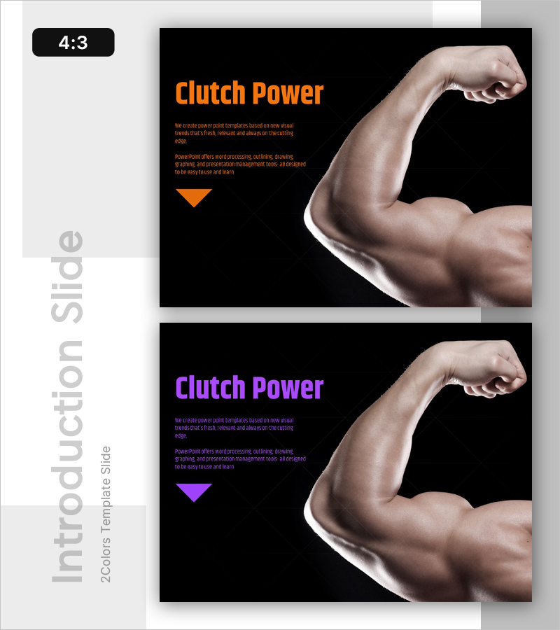 클러치 파워 프레젠테이션 템플릿 – 강력하고 매력적인 디자인