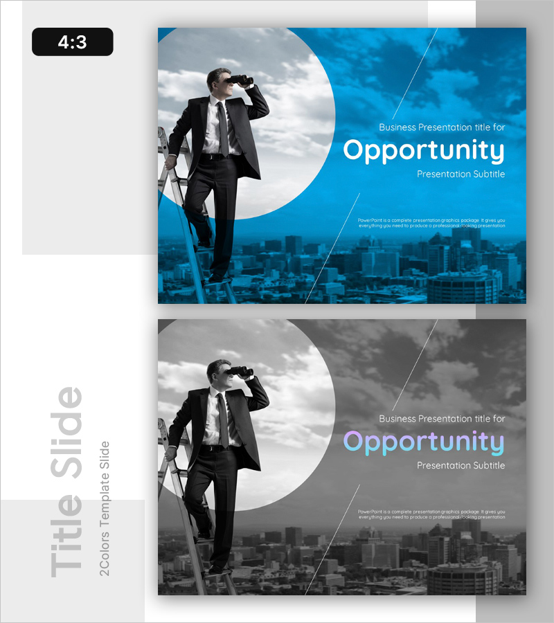 비즈니스 기회 템플릿 표지 – 기회를 포착하라