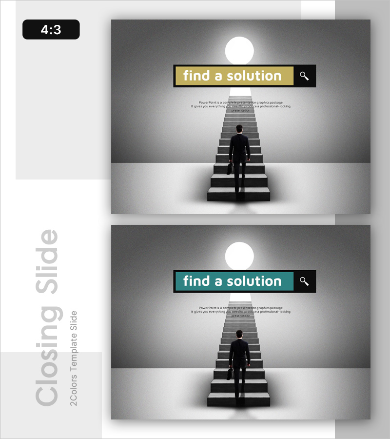 아이디어 구상 템플릿 엔딩 표지