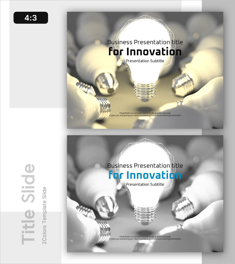 혁신 아이디어 템플릿 표지