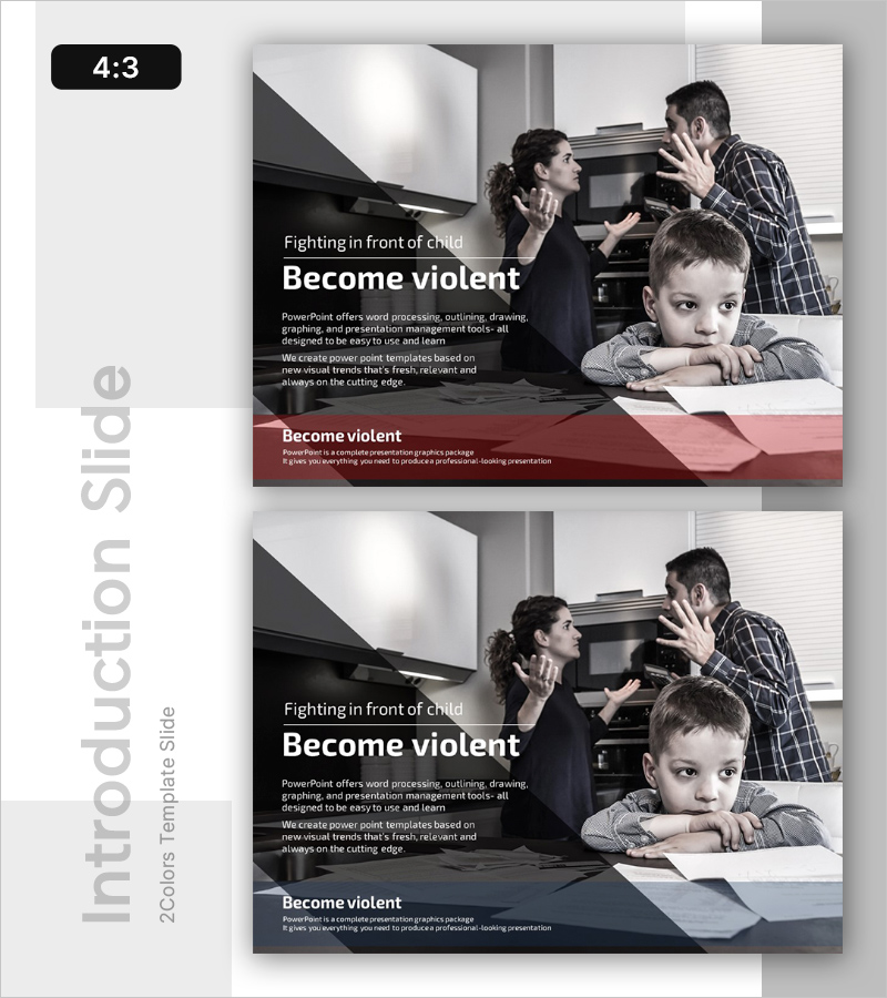 가정폭력 문제 분석 템플릿 - 도전과 경각심