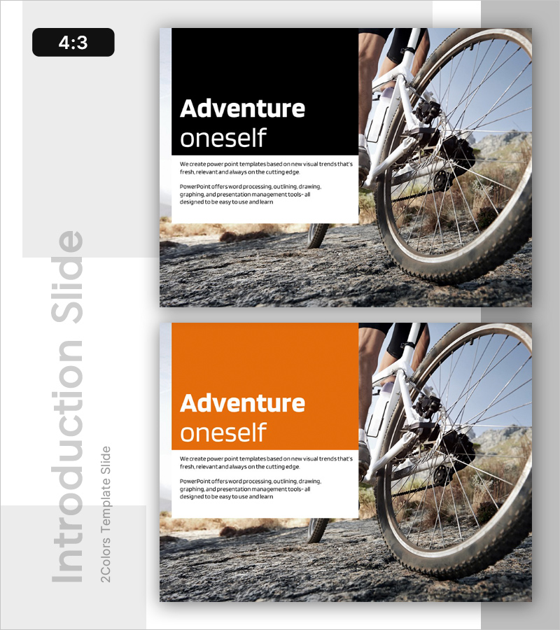 익스트림 스포츠 사업 소개 슬라이드 템플릿