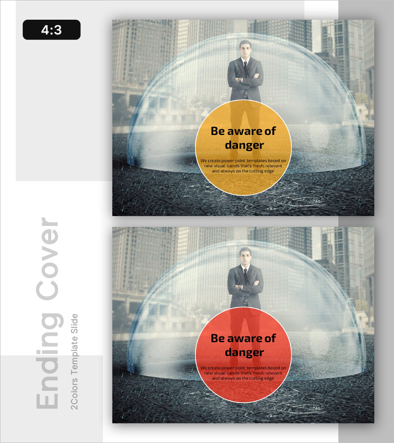 위기를 대처하는 법 템플릿 엔딩 표지