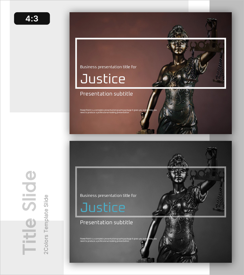 사회 정당성 템플릿 표지 – 정의의 아이콘