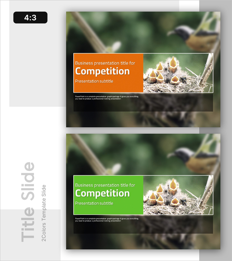 경쟁 사회 템플릿 표지 – 혁신과 도전