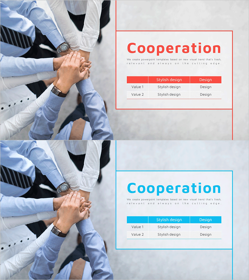 협력 팀 구성 테이블표 – 데이터 기반 협업