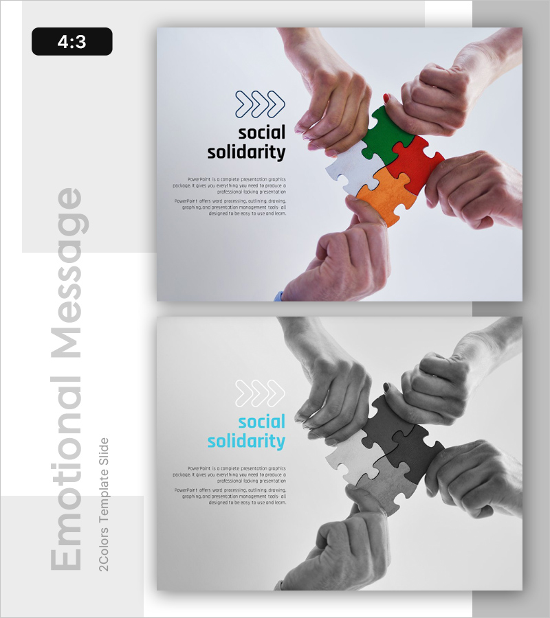 사회적 연대로 소통과 공감을 이끌어내는 PPT 템플릿