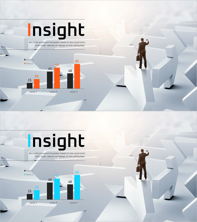 주황 파랑 비교 분석 그래프