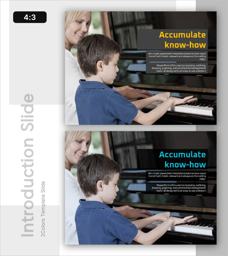 노하우 템플릿 인트로 – 프레젠테이션 필수 아이템