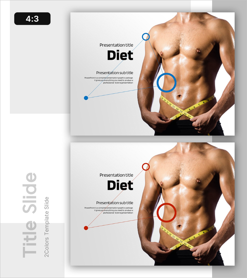 체중감량 템플릿 표지 – 목표 달성을 위한 강력한 첫인상