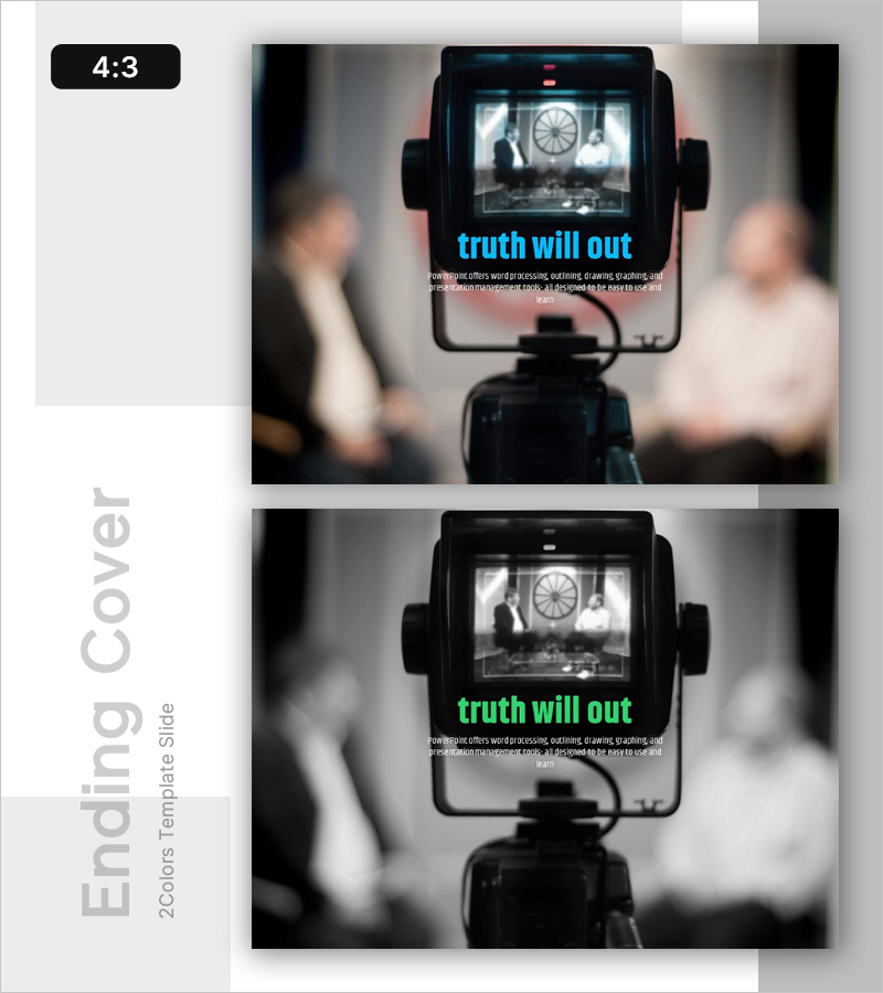 진실을 말하다 템플릿 엔딩 표지