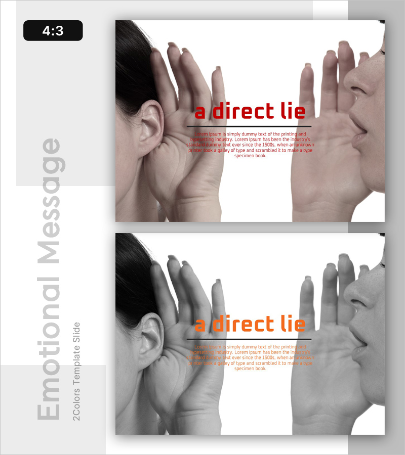 비즈니스 프레젠테이션을 위한 강렬한 비주얼 슬라이드