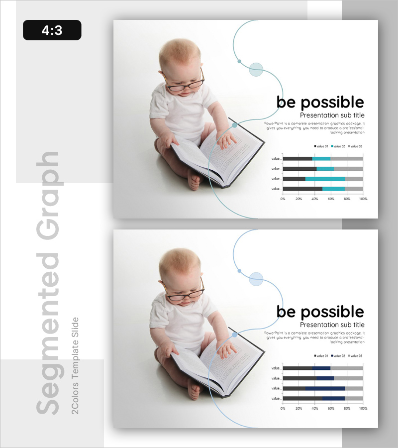 세분형 가로막대 그래프 – 시장 및 경쟁사 분석