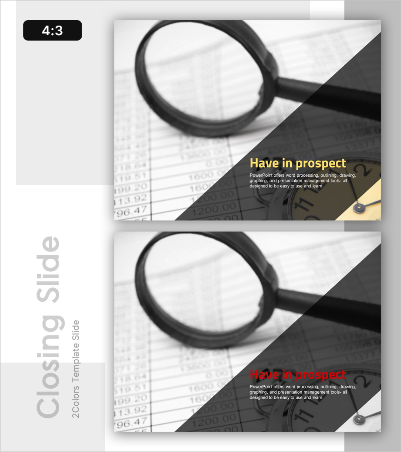 프로젝트 성과를 강렬하게 전하는 엔딩 표지 템플릿