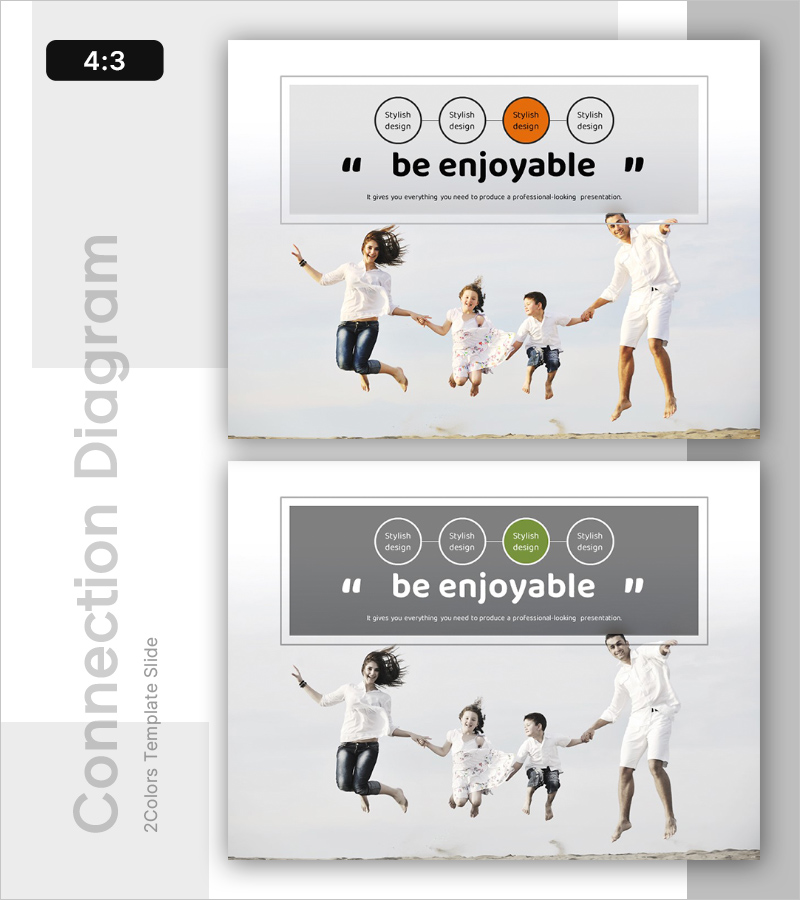 행복한 가정을 위한 소통 다이어그램 PPT 슬라이드