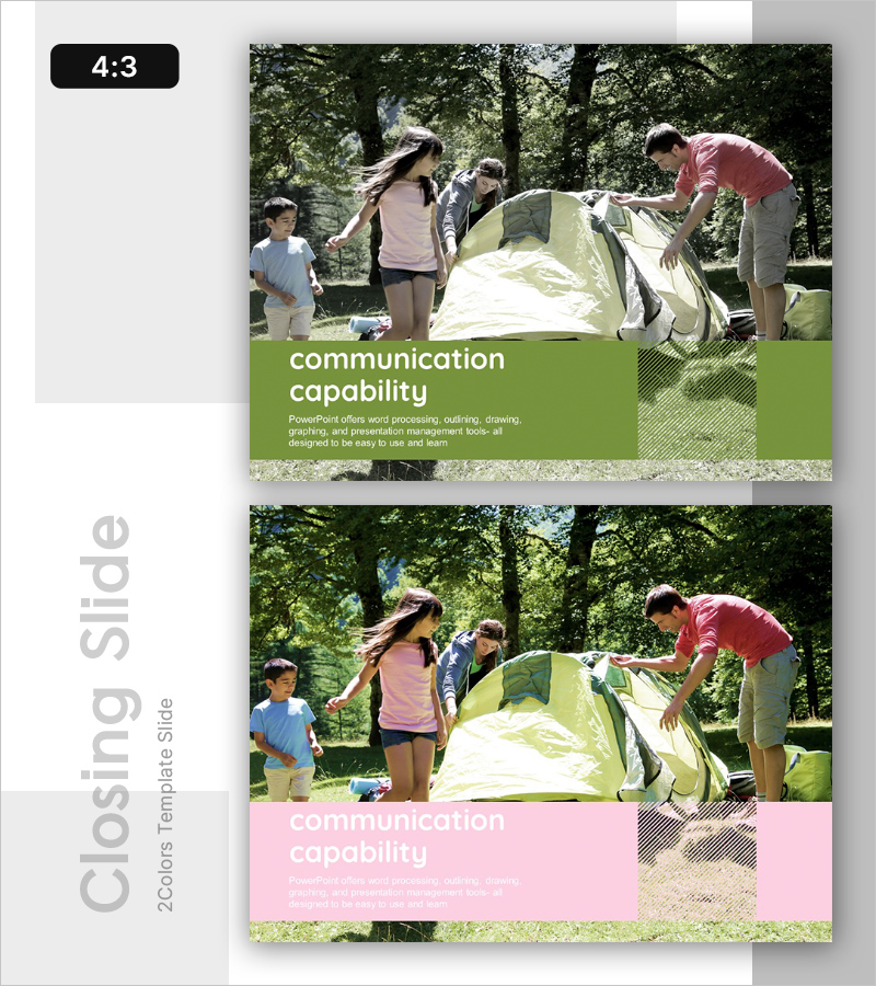 대화 템플릿 엔딩 표지 – 소통을 강조한 마무리