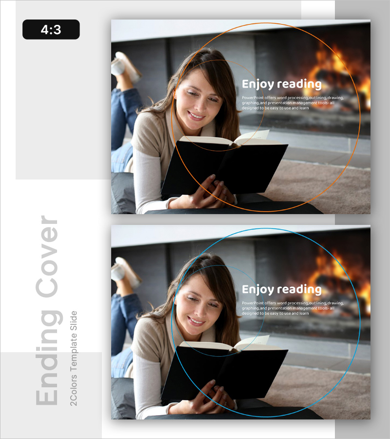 여가 활용 템플릿 엔딩 표지