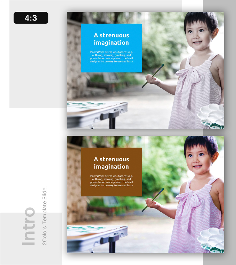 상상력 템플릿 인트로 - 창의적인 시작