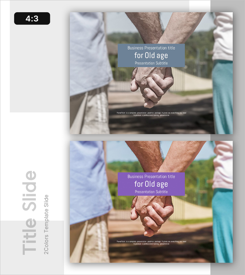 노인을 위한 라이프 템플릿 표지