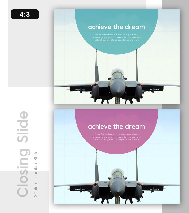 위험 관리 및 비전 달성을 위한 PPT 템플릿