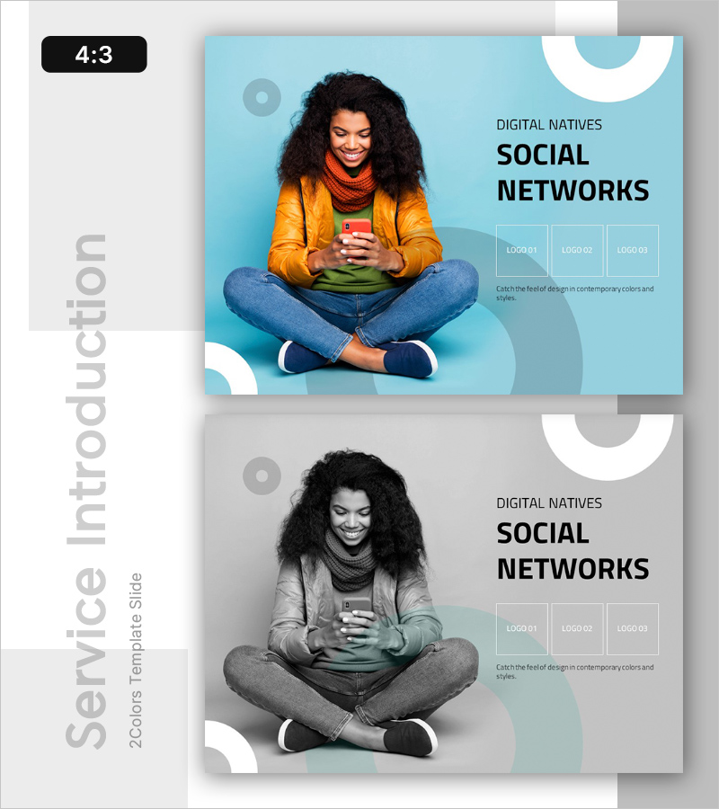 소셜 네트워크 소개 – 현대적 감각의 프레젠테이션