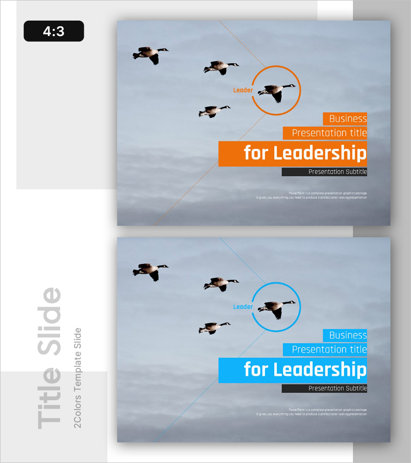 비즈니스 리더십 템플릿 표지