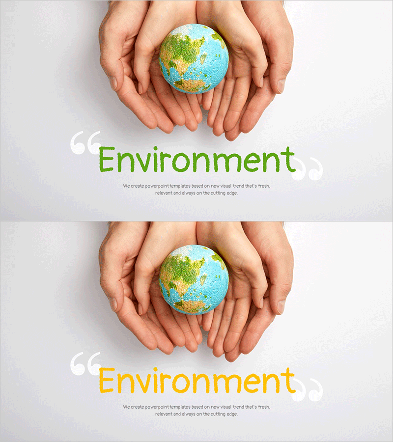 환경보호 템플릿 표지 – 지속 가능한 미래를 위한 첫 걸음