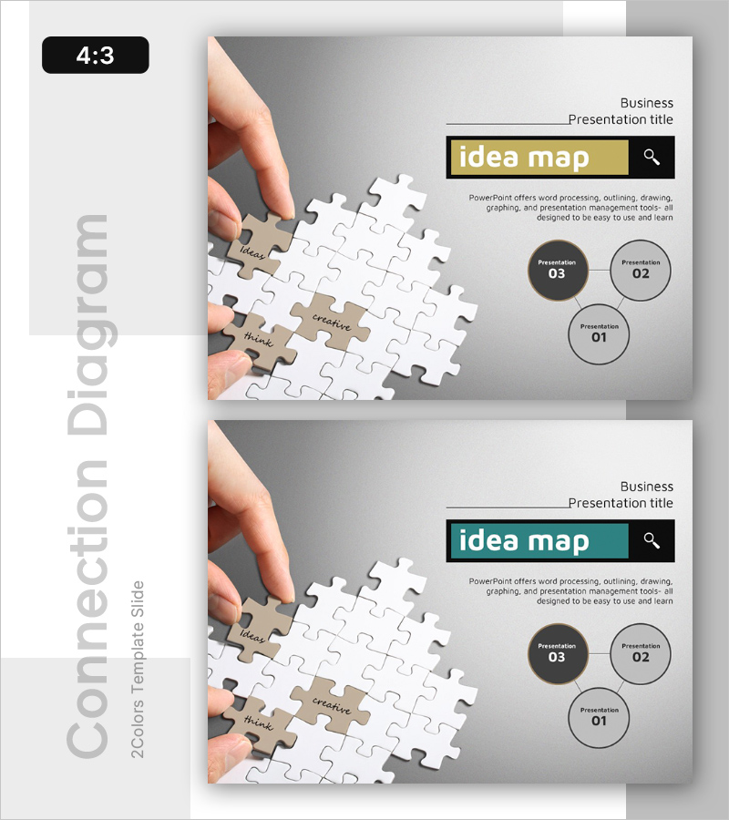 아이디어 구성요소 슬라이드 – 사업 영역을 명확하게
