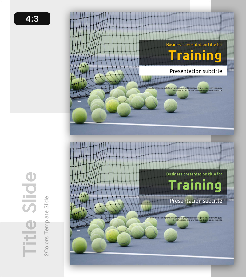 트레이닝 템플릿 표지 - 스포츠 훈련의 시작