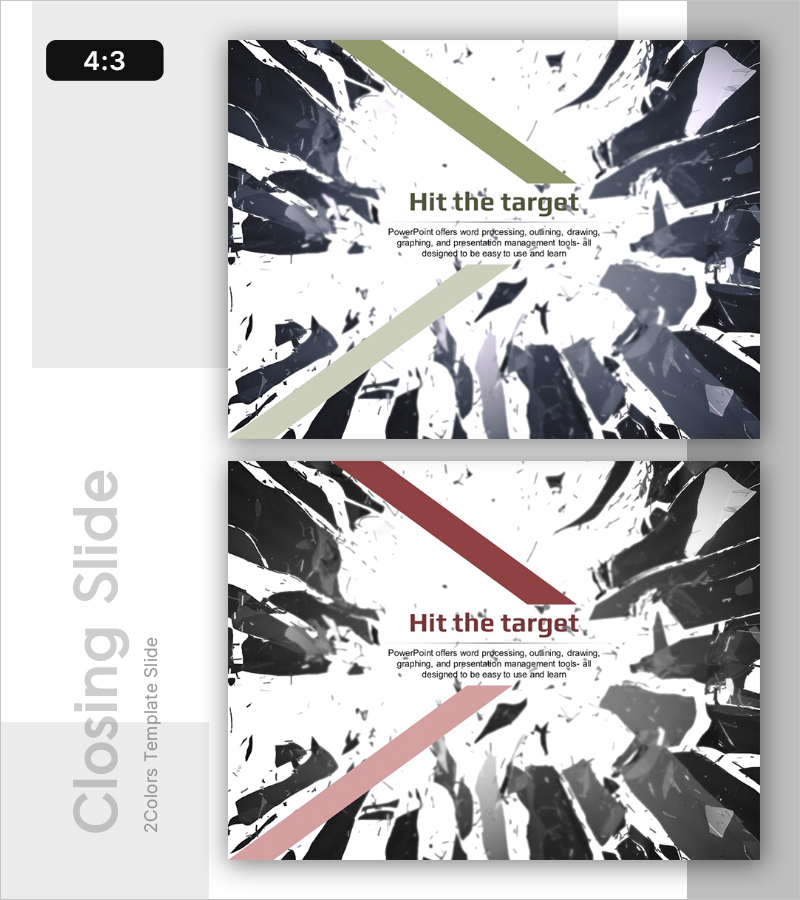 타겟 템플릿 엔딩 표지 – 목표 달성을 위한 커버