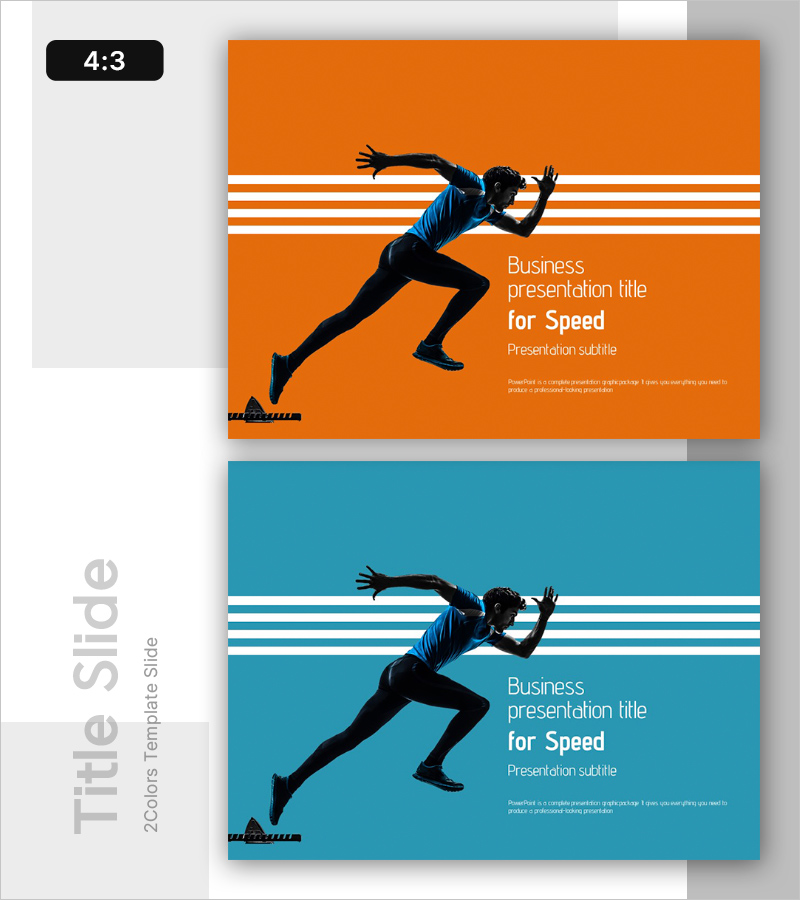 속도 템플릿 표지 – 비즈니스 프레젠테이션