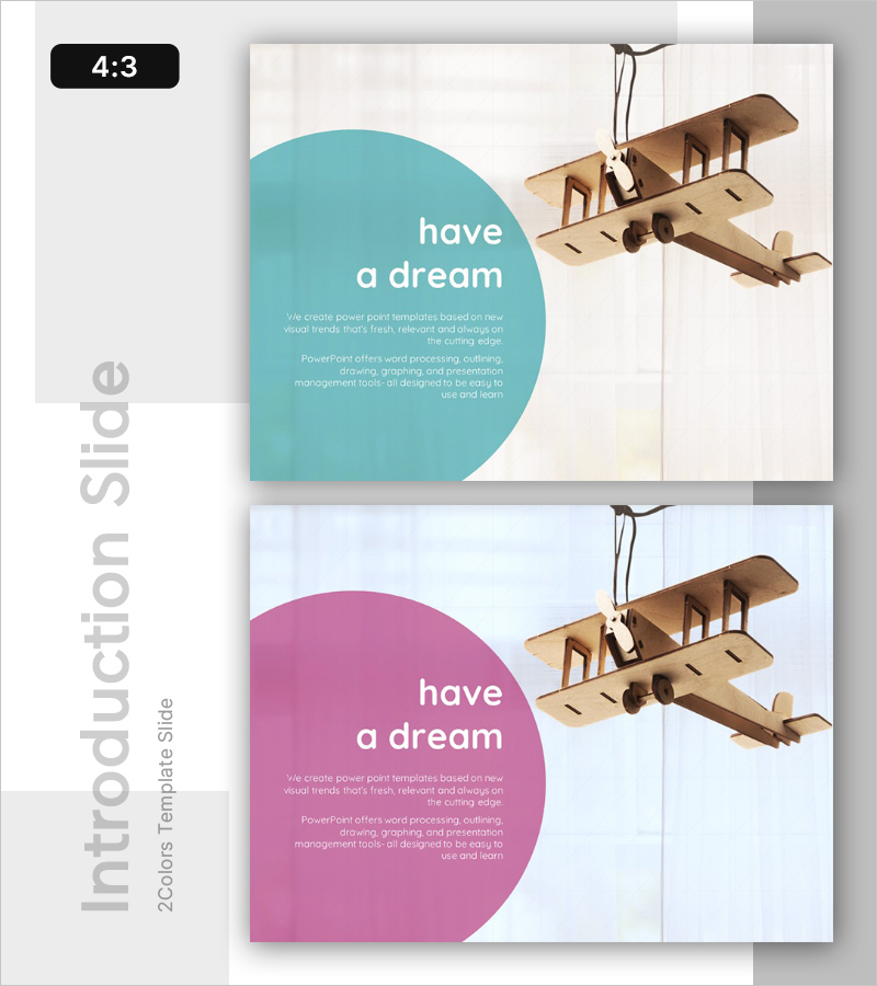 꿈과 비전을 담은 프레젠테이션 슬라이드